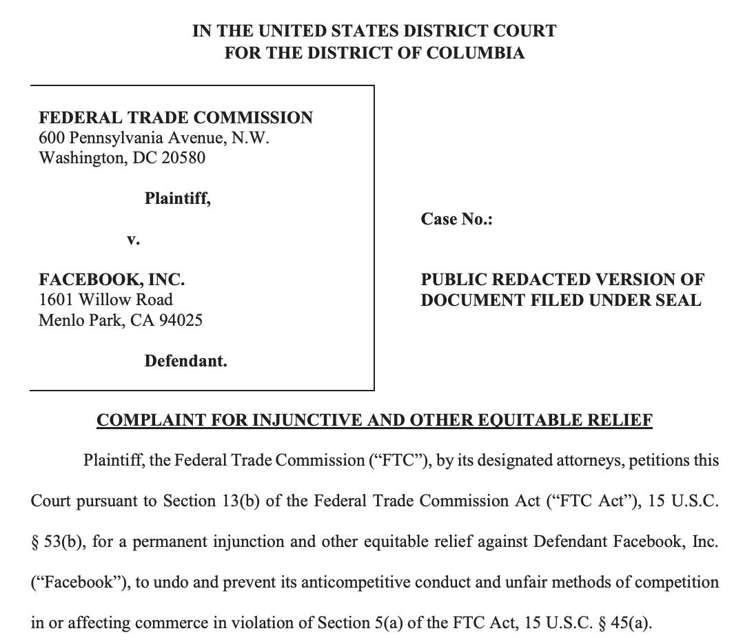 Apis Are At The Center Of The Federal Trade Commission Ftc Lawsuit Against Facebook