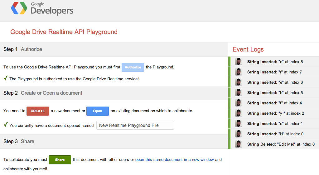 Google Launches Real Time API and JavaScript Library